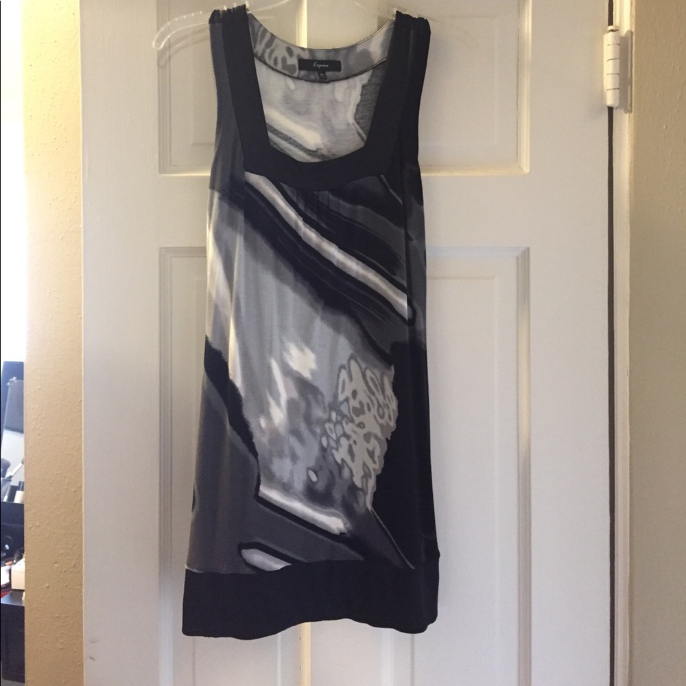 Express Black & White Dress